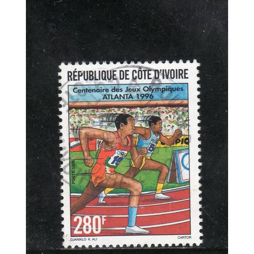 Timbre-Poste De Côte DIvoire (Jeux Olympiques DÉté À Atlanta)