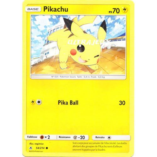 Pokémon - 54/214 - Sl10 - Soleil Et Lune - Alliance Infaillible - Pikachu - Commune