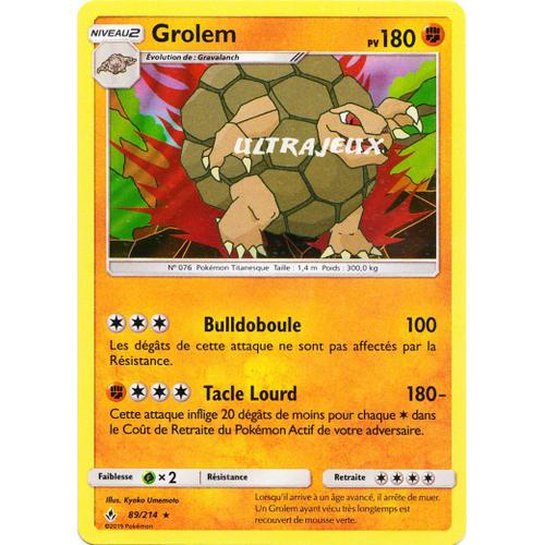 Pokémon - 89/214 - Grolem - Sl10 - Soleil Et Lune - Alliance Infaillible - Holo Rare