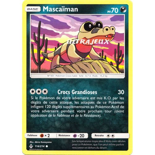 Pokémon - 114/214 - Mascaïman - Sl10 - Soleil Et Lune - Alliance Infaillible - Commune