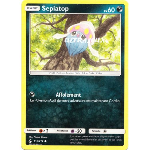 Pokémon - 118/214 - Sepiatop - Sl10 - Soleil Et Lune - Alliance Infaillible - Commune