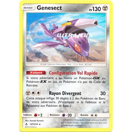 Pokémon - 127/214 - Genesect - Sl10 - Soleil Et Lune - Alliance Infaillible - Rare