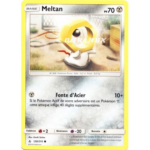 Pokémon - 128/214 - Meltan - Sl10 - Soleil Et Lune - Alliance Infaillible - Commune