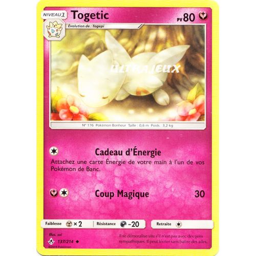 Pokémon - 137/214 - Togetic - Sl10 - Soleil Et Lune - Alliance Infaillible - Peu Commune