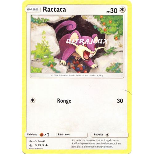 Pokémon - 143/214 - Rattata - Sl10 - Soleil Et Lune - Alliance Infaillible - Commune