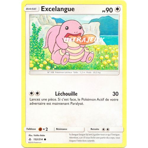 Pokémon - 152/214 - Sl10 - Soleil Et Lune - Alliance Infaillible - Excelangue - Commune