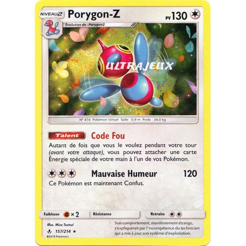 Pokémon - 157/214 - Porygon-Z - Sl10 - Soleil Et Lune - Alliance Infaillible - Holo Rare