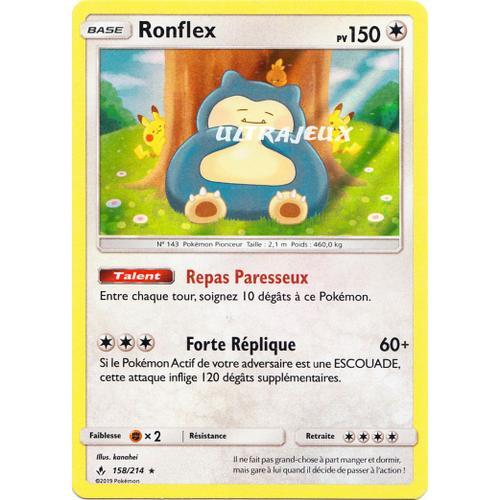 Pokémon - 158/214 - Ronflex - Sl10 - Soleil Et Lune - Alliance Infaillible - Holo Rare