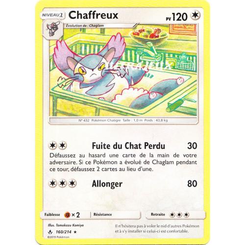 Pokémon - 160/214 - Sl10 - Soleil Et Lune - Alliance Infaillible - Chaffreux - Rare