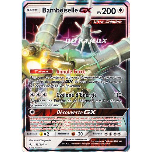 Pokémon - 163/214 - Sl10 - Soleil Et Lune - Alliance Infaillible - Bamboiselle Gx - Ultra Rare