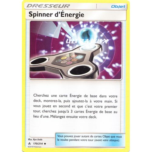 Pokémon - 170/214 - Spinner D'energie - Sl10 - Soleil Et Lune - Alliance Infaillible - Peu Commune