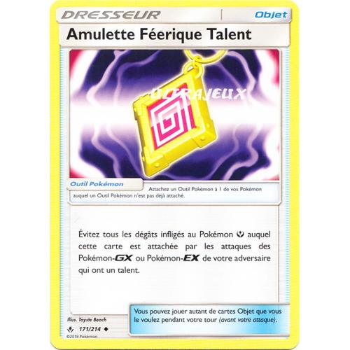 Pokémon - 171/214 - Sl10 - Soleil Et Lune - Alliance Infaillible - Amulette Féerique Talent - Peu Commune