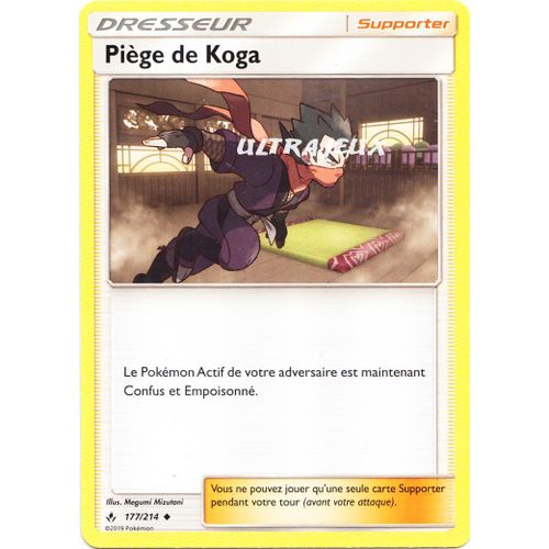 Pokémon - 177/214 - Sl10 - Soleil Et Lune - Alliance Infaillible - Piège De Koga - Peu Commune