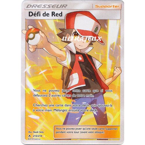 Pokémon - 213/214 - Sl10 - Soleil Et Lune - Alliance Infaillible - Défi De Red - Ultra Rare