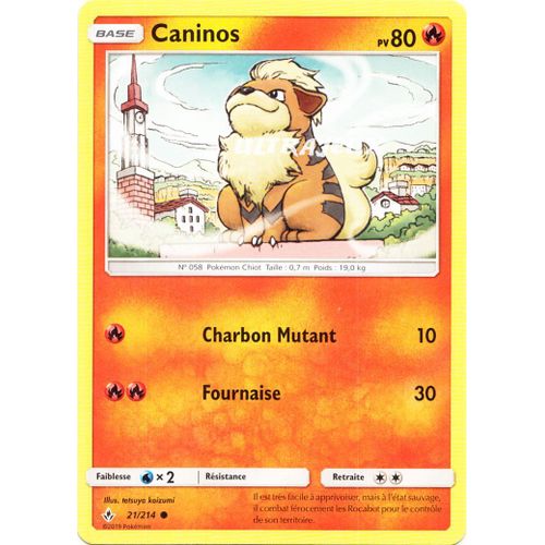 Pokémon - 21-R/214 - Caninos - Reverse