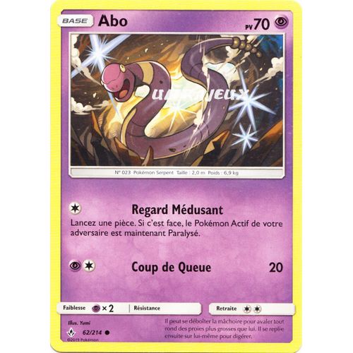 Pokémon - 62-R/214 - Abo - Reverse
