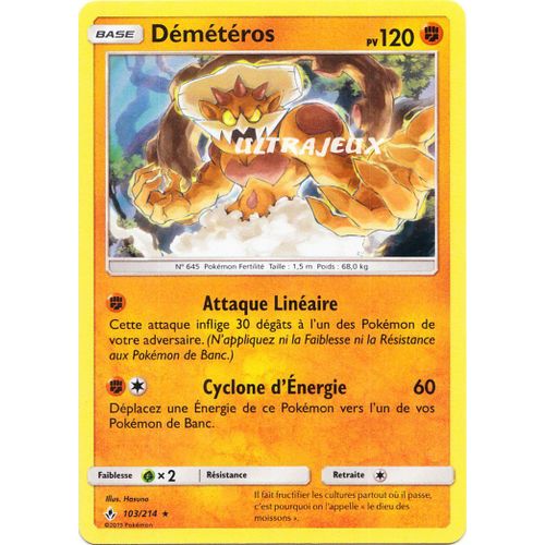 Pokémon - 103-R/214 - Démétéros - Reverse