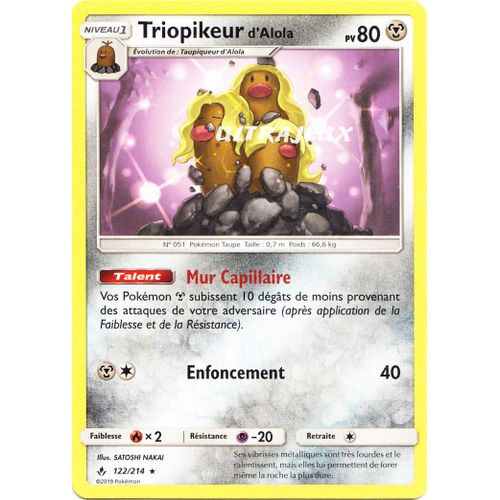 Pokémon - 122-R/214 - Triopikeur D'alola - Reverse