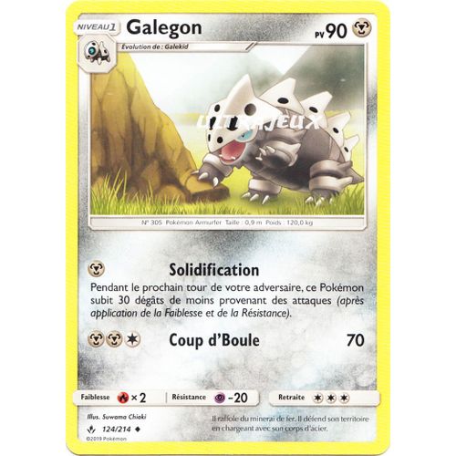 Pokémon - 124-R/214 - Galegon - Reverse