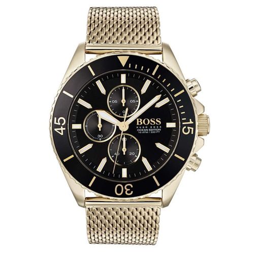 Montre Boss En Maille Milanaise Jaune