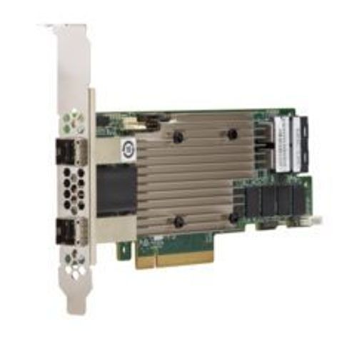 Broadcom MegaRAID 9480-8i8e - Contrôleur de stockage (RAID) - 16 Canal - SATA 6Gb/s / SAS 12Gb/s / PCIe - profil bas - RAID RAID 0, 1, 5, 6, 10, 50, JBOD, 60 - PCIe 3.1 x8
