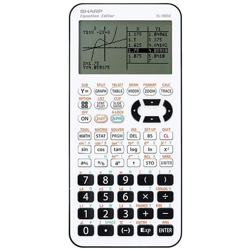 Calculatrice Sharp, EL 9950G, black and white