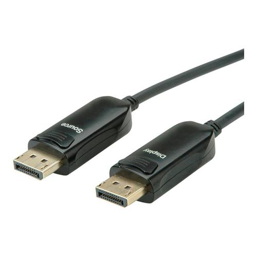 Roline - Câble DisplayPort - DisplayPort (M) pour DisplayPort (M) - DisplayPort 1.4 - 20 m - Active Optical Cable (AOC), support 8K60Hz (7680 x 4320) - noir