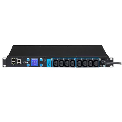 Eaton ePDU G3 Switched - Unité de distribution secteur (rack-montable) - CA 230 V - monophasé - Ethernet 10/100, RS-232 - entrée : IEC 60320 C20 - connecteurs de sortie : 8 (power IEC 60320 C13)...