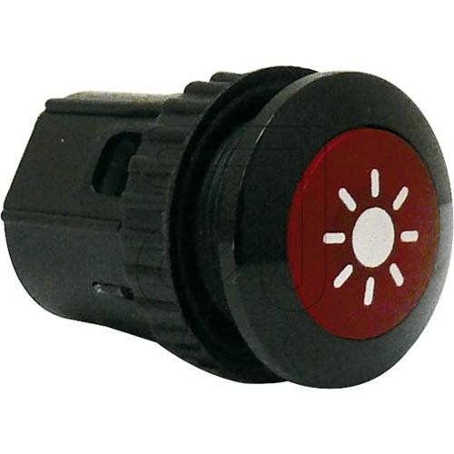 Bouton de sonnette 1 prise Grothe 63032 noir 24 V/1,5 A