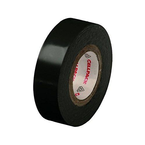 Ruban isolant CellPack 145772 noir (L x l) 25 m x 50 mm caoutchouc 1 rouleau(x)
