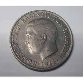 5 Drachmes Grèce Le Buste Des Constantin Ii 1966 Gc_05