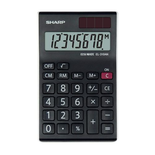 Calculatrice Sharp, EL310ANWH, black and white, table, 8-digit