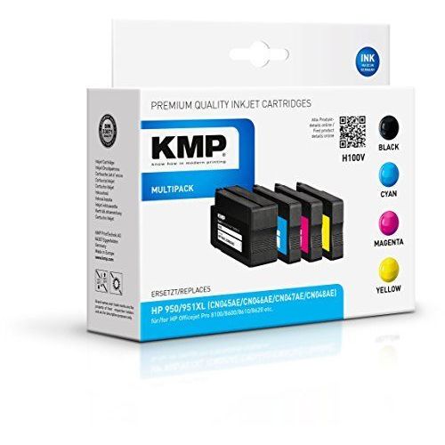 KMP Encre remplace HP 950, 950XL, 951, 951XL compatible pack bundle