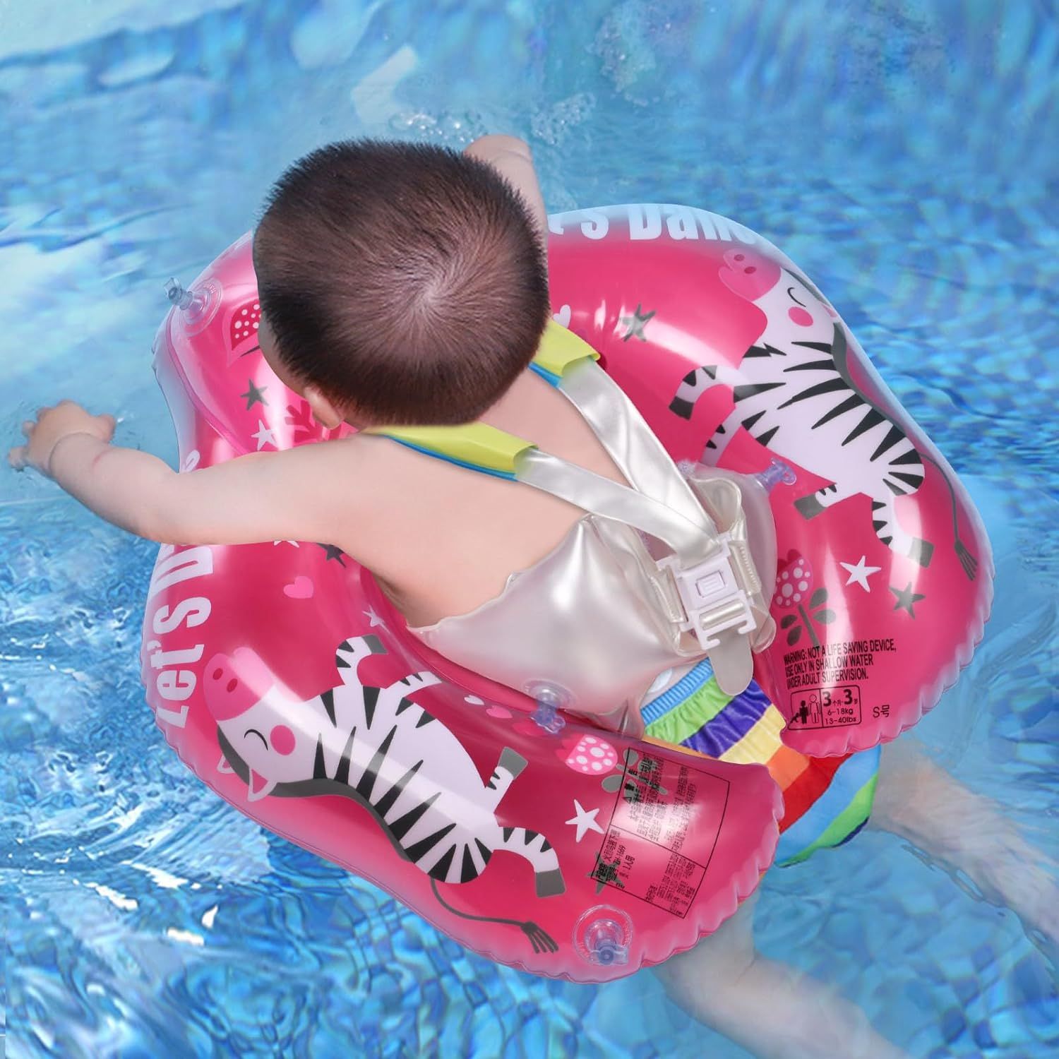 Bouee Bébé,Anneau De Natation Pour Bébé Bouée De Natation Gonflable Pour Bébé Aide Bébé À Apprendre À Nager Pour Bébé De 3 Mois À 6 Mois