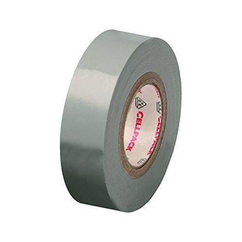 Ruban isolant CellPack 145816 gris (L x l) 10 m x 19 mm caoutchouc 1 rouleau(x)