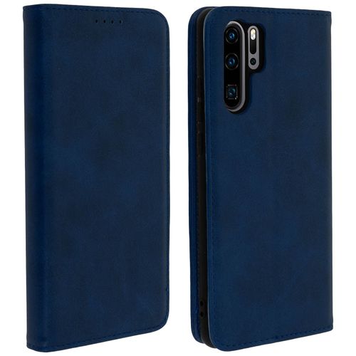 Housse Huawei P30 Pro Étui Porte-Cartes Support Stand Silicone Bleu Nuit