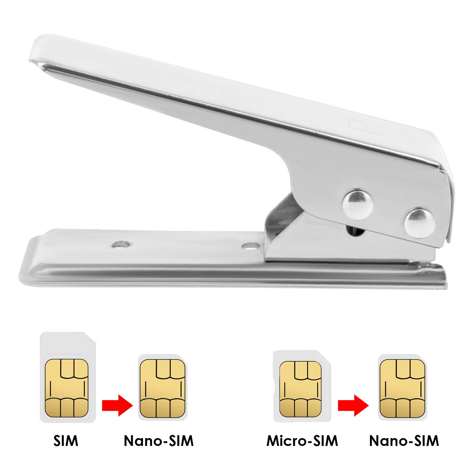 Pince Coupeur carte-nano sim et Micro-SIM + Adaptateur nano-Sim / m...