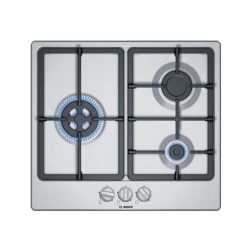 Bosch Serie PGC6B5B90 Table de cuisson au gaz Acier inoxydable - 3 foyers