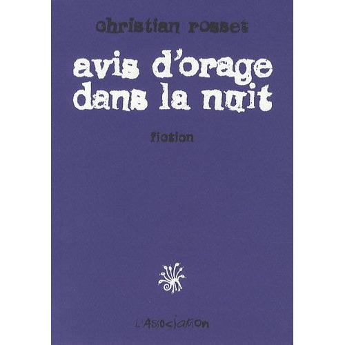 Avis D'orage Dans La Nuit - (1 Cd Audio Mp3)