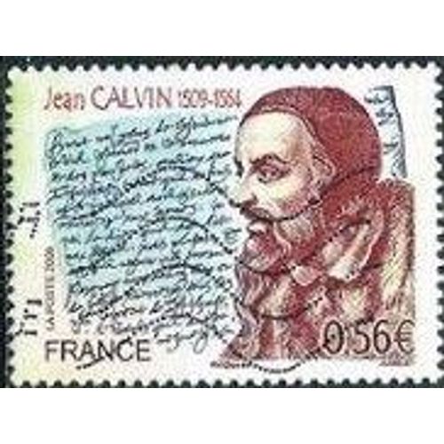 Timbre Oblitéré "Jeancalvin"