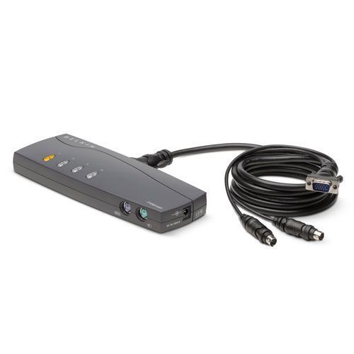 Belkin OmniView E Series 4 Port KVM Switch - Commutateur KVM - 4 x KVM port(s) - 1 utilisateur local - de bureau