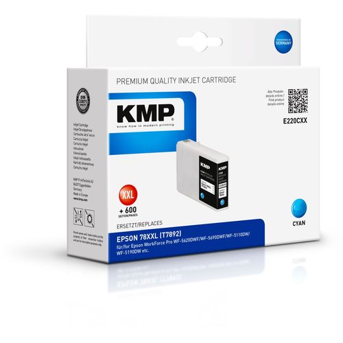 KMP Encre remplace Epson 78XXL, T7892 compatible cyan