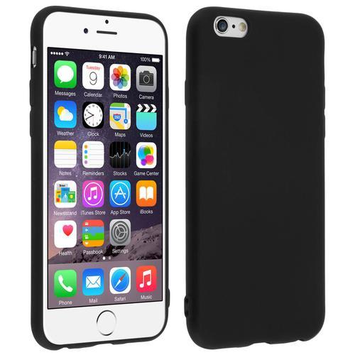 Coque Iphone 6s / 6 Coque Silicone Gel Souple Mat Protection Antirayures Noir