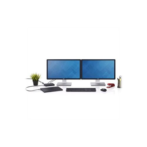 Dell Dock WD15 - Station d'accueil - USB-C - VGA, HDMI, Mini DP - 1GbE - 130 Watt - Suisse - pour Latitude 5175 2-in-1, 5179, 5280, 5480, 5580, 72XX, 7480; Venue 8; XPS 12 9250, 13 93XX