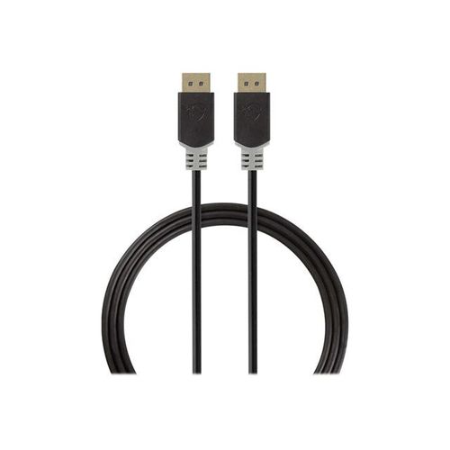 Nedis - Câble DisplayPort - DisplayPort (M) pour DisplayPort (M) - DisplayPort 1.2 - 2 m - moulé, rond, support 4K - anthracite