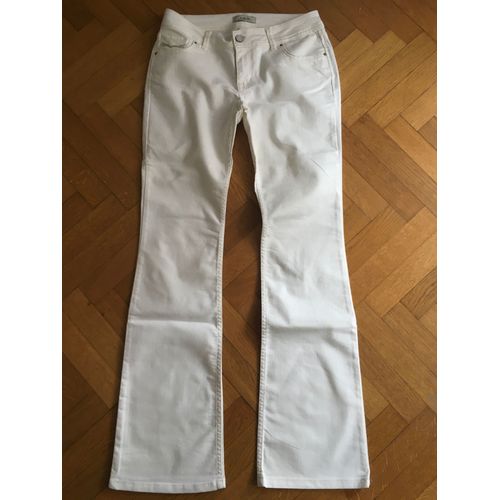 Pantalon Écru Type Jean Flare Pimkie Taille 40