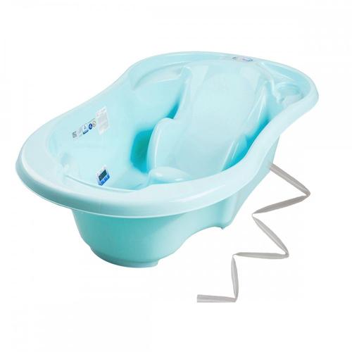 Baignoire bébé pliable avec coussin confortable et thermomètre (Jaune-  bleu) - Baignoire bébé - Achat & prix