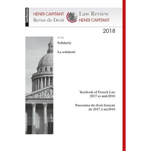 Revue De Droit Henri Capitant Les Solidarites N 13 2018