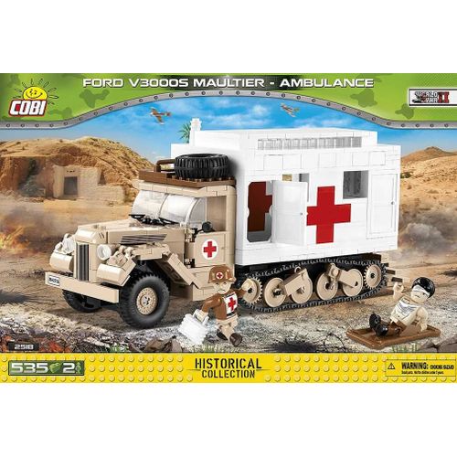 Ford V3000s Maultier Ambulance - 535 Pièces - 2 Figurines Cobi