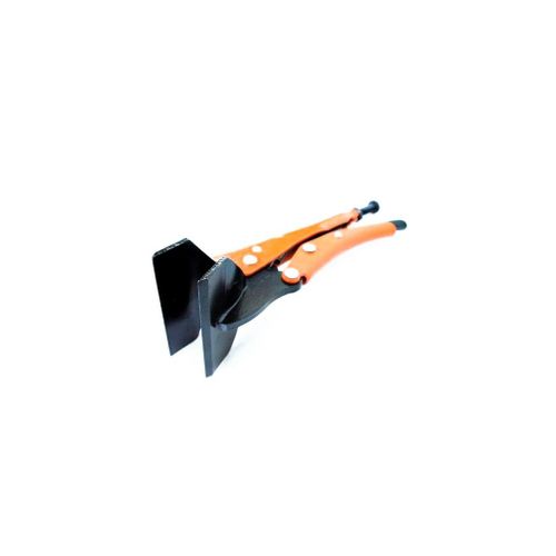 Pince grip étau 128-08 à becs larges plats L. 200 mm spécial feuille métallique - 53071 - Piher